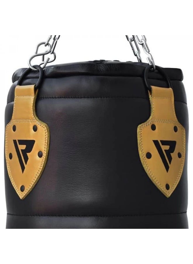 RDX P1 4FT 2-IN-1 Black Filled Leather Professional Punching Bag Set - Image 2