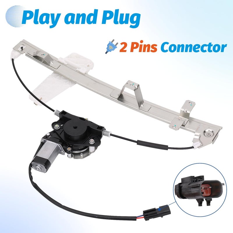 Vurkcy Front Left Driver Side Power Window Regulator with Motor for Jeep Grand Cherokee WJ Series 2000-2004 - Image 3