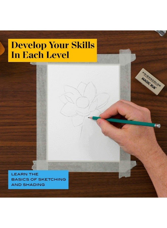 Prismacolor Technique Art Supplies And Digital Art Lessons Nature Drawing Set Level 1 Learn To Draw With Colored Pencils Graphite Pencils And More Flower Drawing 26 Count - Image 3