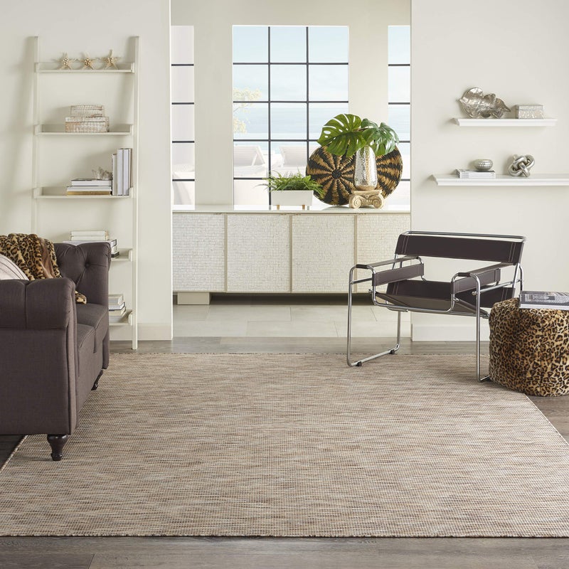 Nourison Home Positano Beige 8' x 10' Area Rug - Easy Clean, Non Shedding, Bed Room, Living Room, Dining Room, Kitchen (8' x 10') - Image 5