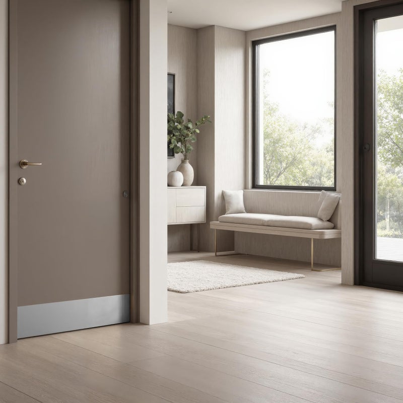 Prime-Line J 4620 10 x 34 In., Aluminum, Door Kick, Satin Finish (Single Pack) - Image 3