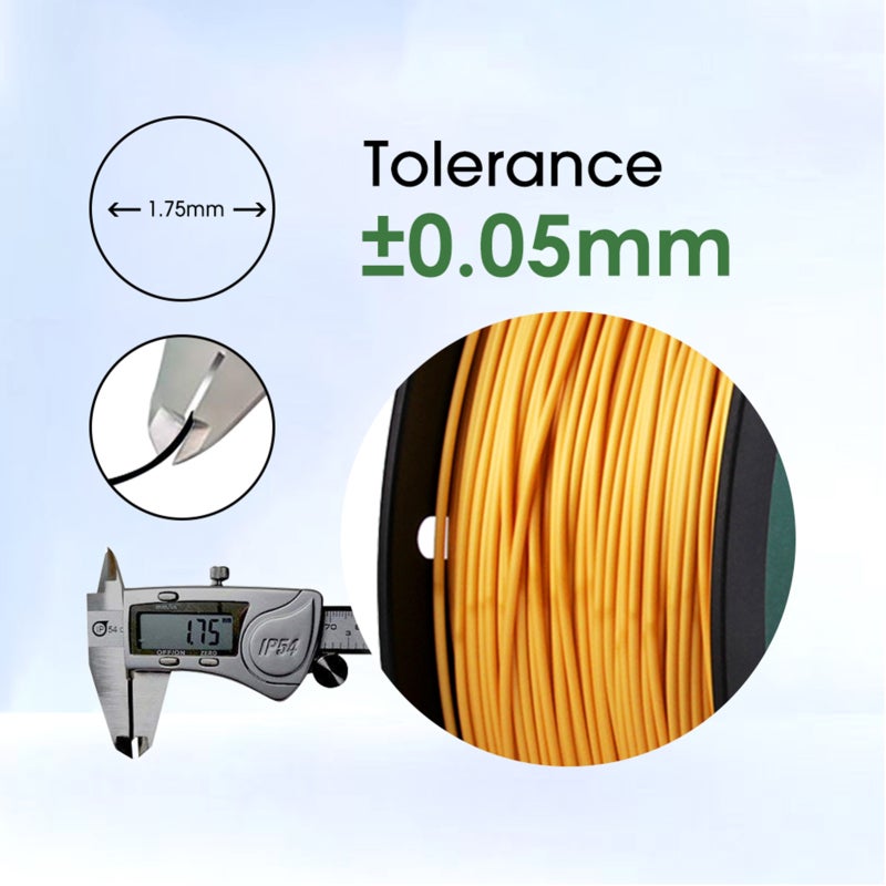 eSUN 3D Printer Silk Shiny PLA Filament 1.75mm Metalic Silk Gold/Silver/Copper Filament Dimensional Accuracy +/- 0.05mm 1KG Spool(2.2 LBS) Printing Consumables Compatible with Creality Artillery Anycubic - Image 2