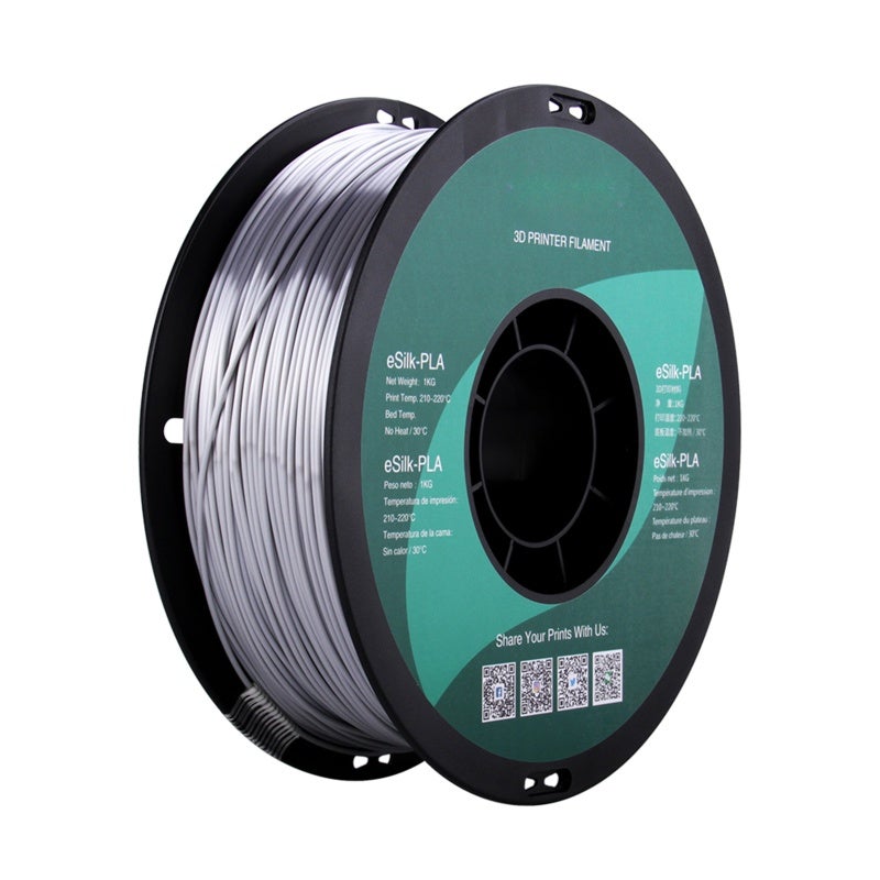 eSUN 3D Printer Silk Shiny PLA Filament 1.75mm Metalic Silk Gold/Silver/Copper Filament Dimensional Accuracy +/- 0.05mm 1KG Spool(2.2 LBS) Printing Consumables Compatible with Creality Artillery Anycubic - Image 5