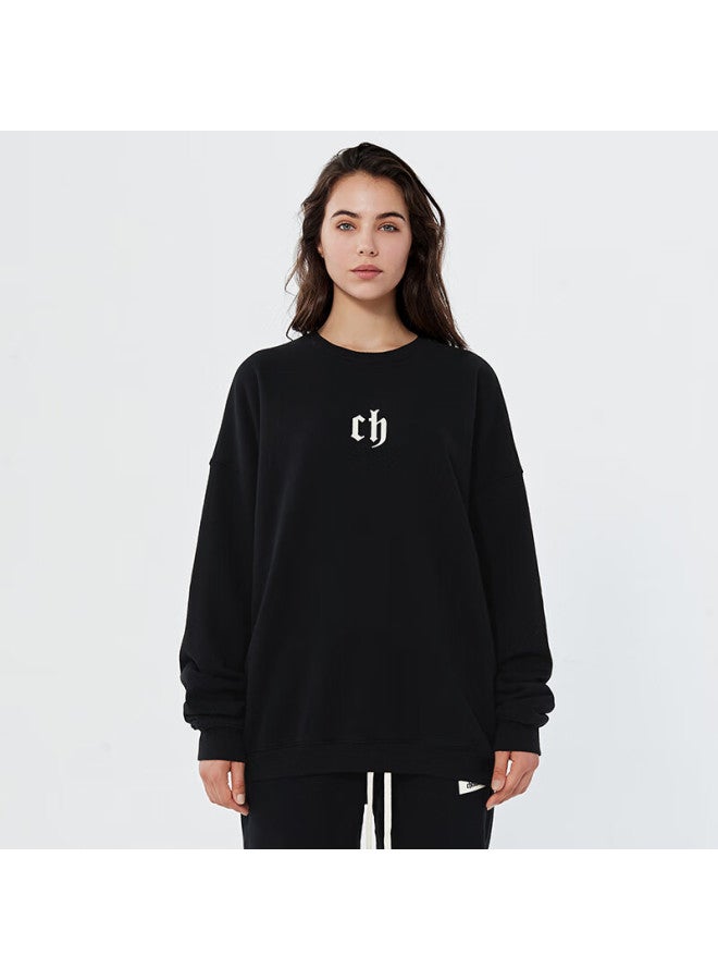 Chinism Ch Sweatshirt For Men, American High Street Style, Loose-fitting Pullover, Couple's Top, Heavyweight Classic Version, Round Neck Sweatshirt Sc20071016 - Image 4
