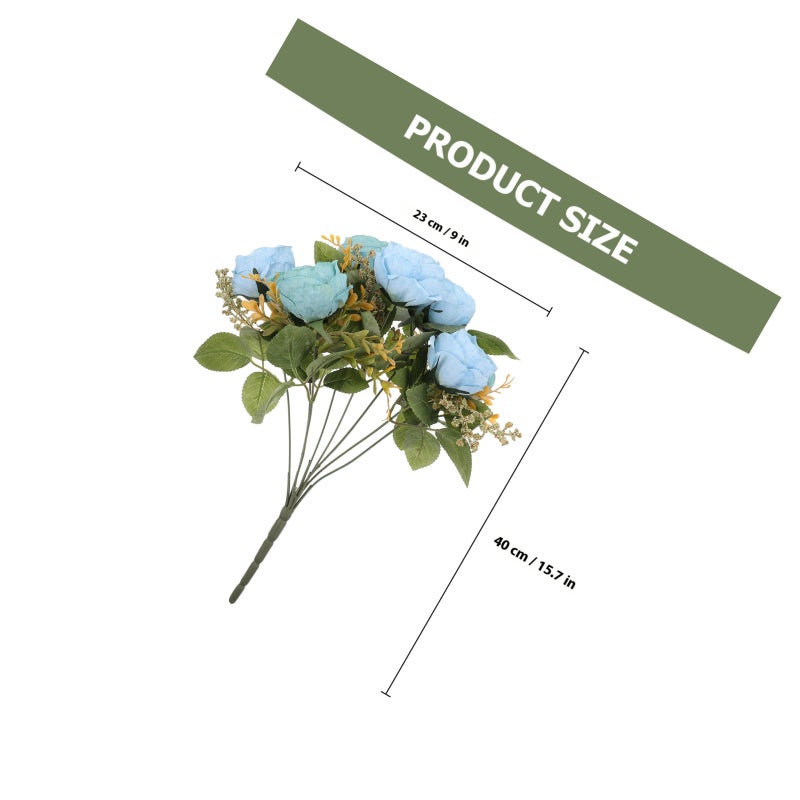 Simulated Peony Flower Decor Lifelike Artificial Flower Adornment For Home - Image 2