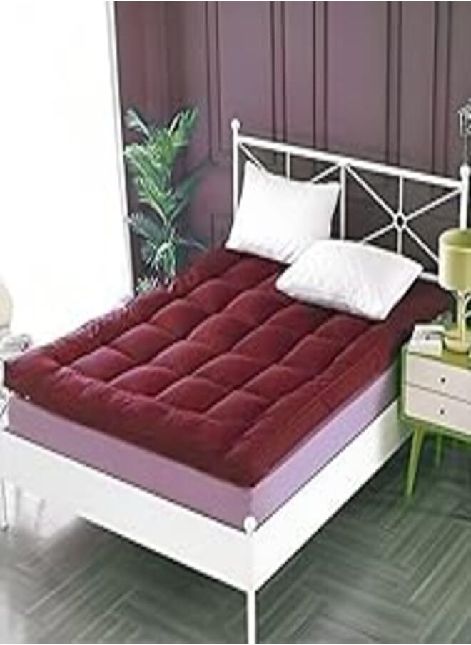 snooze Mattress topper Tiba, Darkred, 150 * 195 cm 
