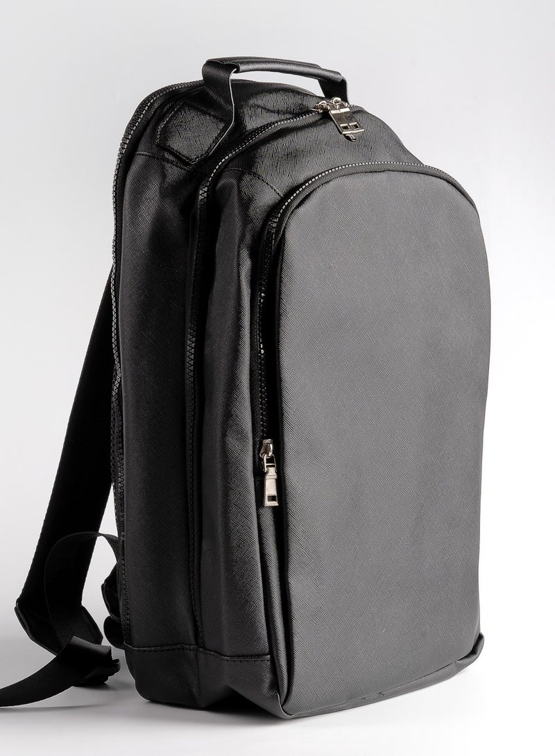 LEVELO Elegancia Universal Backpack 16" with LVL Signature Logo - Black  - Image 1
