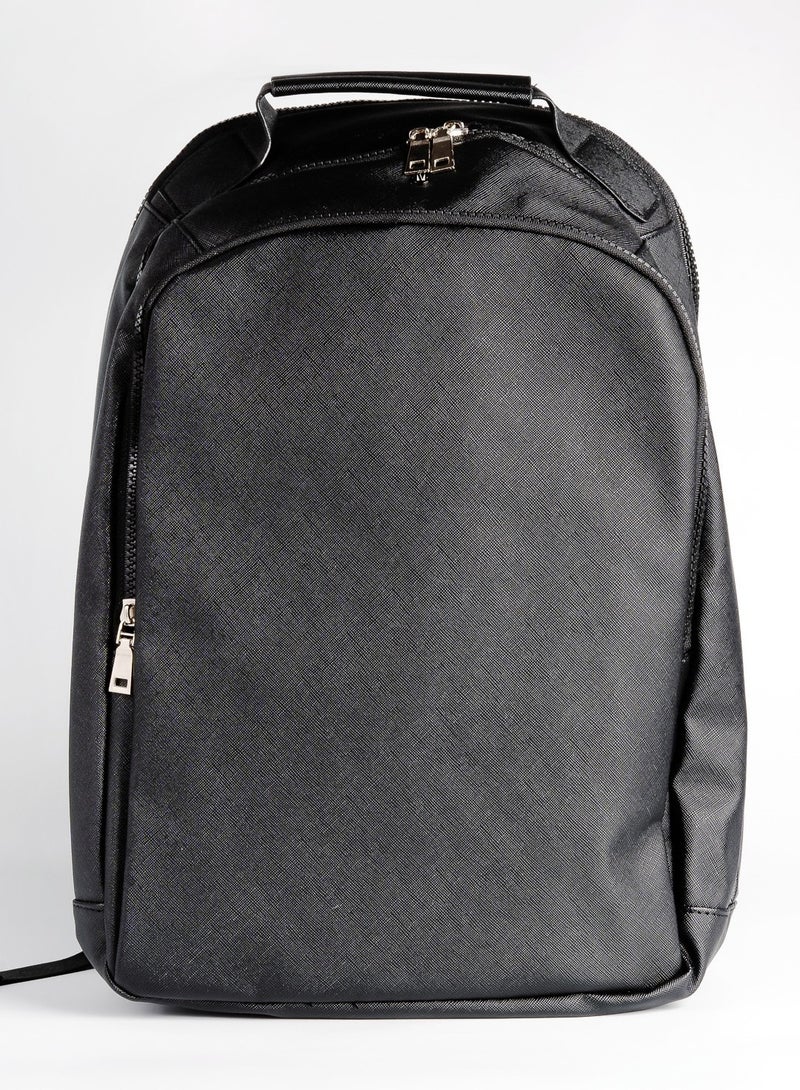 LEVELO Elegancia Universal Backpack 16" with LVL Signature Logo - Black  - Image 2
