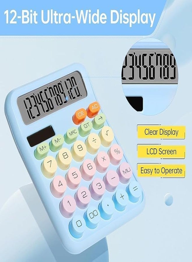 Green Scapper New Cute Pastel Colorful Calculator – Dual Power Calculator for Kids & Office Use – Soft Silicone Buttons, Aesthetic Desk Calculator for School, College, Home & Business - Image 5
