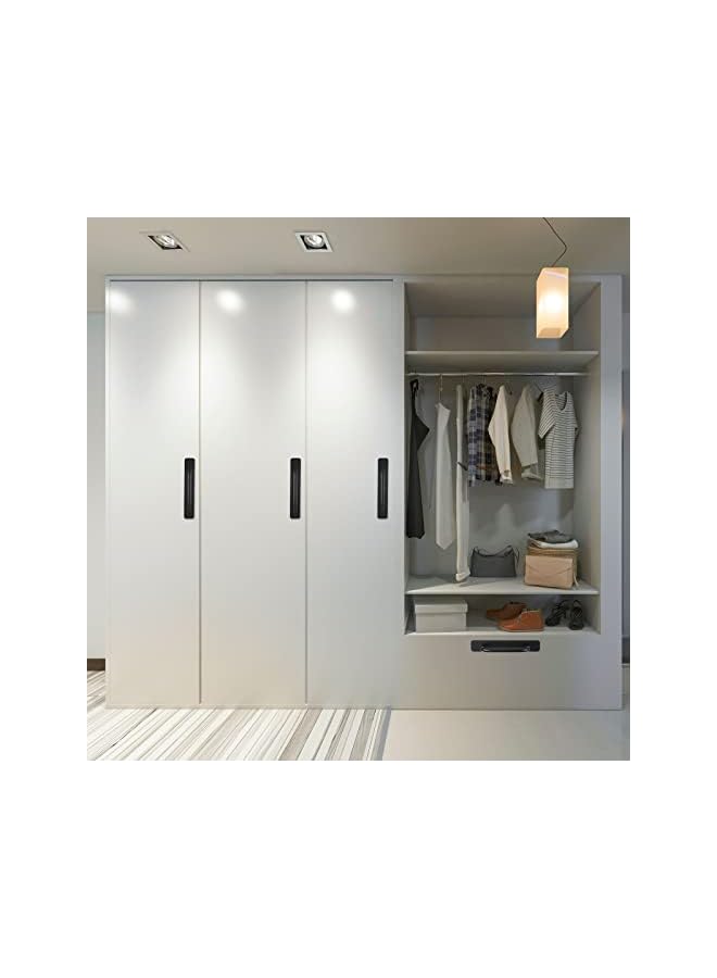 promass 6 Inch Adhesive Cabinet Handles Handle Pulls Cabinet Kitchen Pulls Kitchen Cupboard Handles Self Stick Instant Cabinet Pulls Hardware Kitchen Cabinet Handles for Door Knobs (Black, 4 Pcs) - Image 5