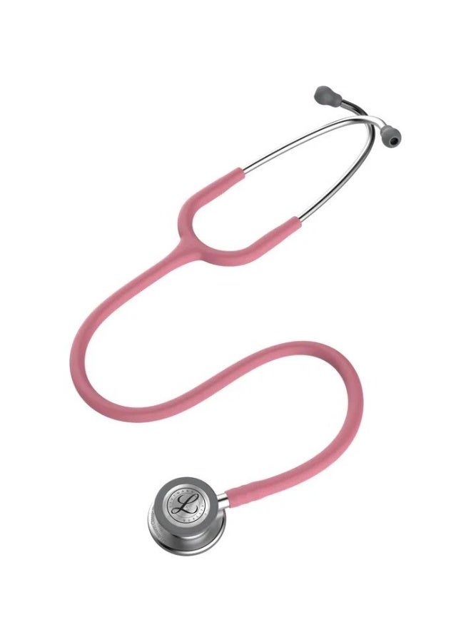 3M Littmann Classic III Monitoring Stethoscope Pearl Pink 5633 - Image 2