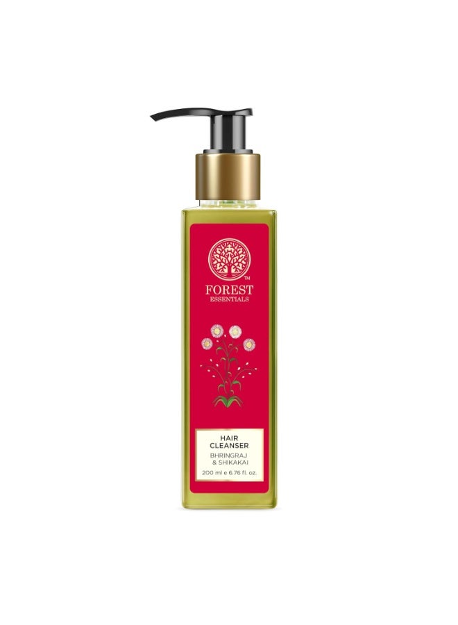 Forest Essentials Hair Cleanser Bhringraj & Shikakai | Ayurvedic Anti-Dandruff Natural Shampoo | Reduces Hair Fall and Dandruff | Controls Hair Thinning | Sulphate & Paraben Free,200 grams (Pack of 2) - Image 3