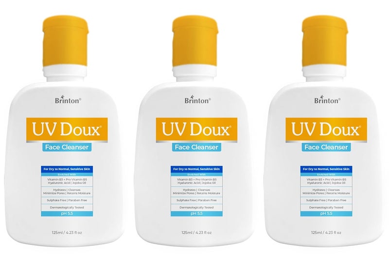 Brinton Brinton UV Doux Face Cleanser 125 ml Pack of 3 - Image 1