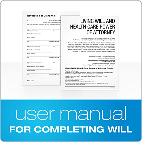 Adams Living Will and Power of Attorney for Healthcare Kit with manual and planning guide, White - Image 3