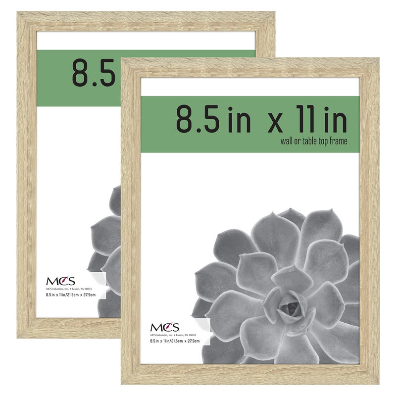 McS gallery Essential Frame  Natural Woodgrain  85 x 11 in  2 pk