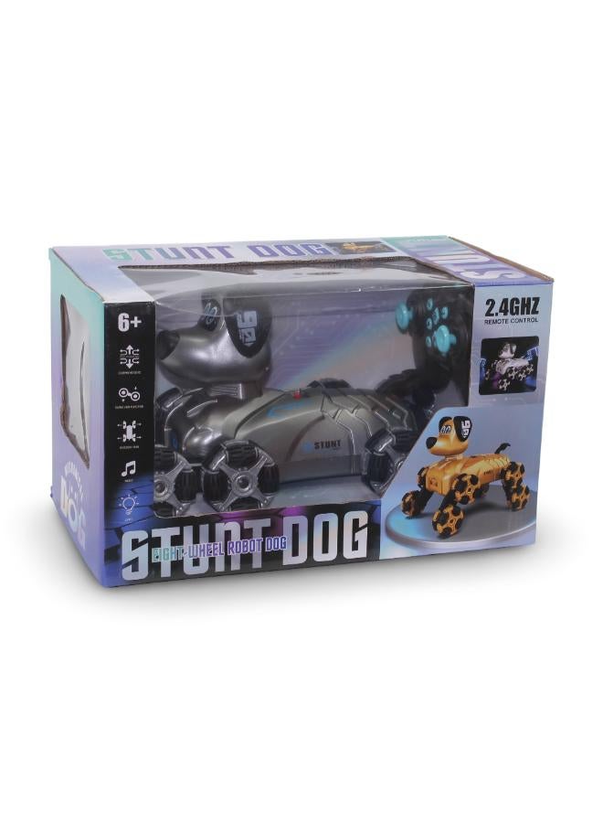OKO R/C Stunt Dog Eight Eheel Ropot Dog - Silver - Image 2