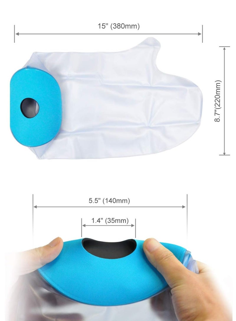 DUNISO Waterproof Hand Cast Cover For Shower Bath, Adult Watertight Wrist Wound Protector Resuable Bandage Sleeve Bags For Hand, Wrist, Fingers, Surgery, Burns - Image 2