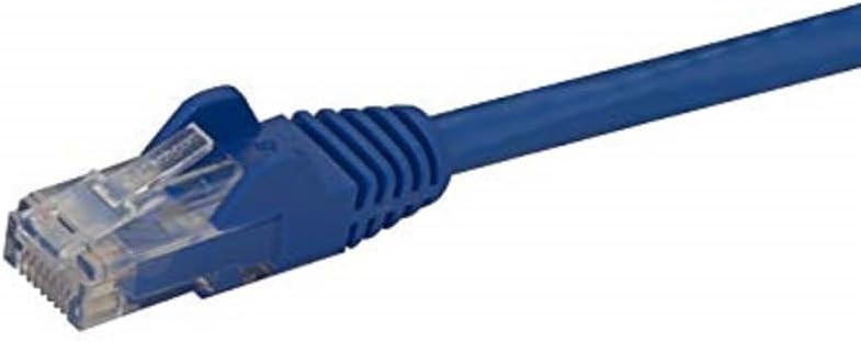 ستار تك كابل إيثرنت .com من نوع CAT6 بطول 10 متر - أزرق، سرعة نقل بيانات 1 جيجابت، تردد 650 ميغاهرتز، قدرة تزويد طاقة 100 واط عبر تقنية PoE، موصل RJ45 من نوع UTP، مزود بحماية ضد الخيوط المتشابكة، مصمم لتجنب التلف، مختبر من قبل شركة Fluke، ومعتمد وفقًا لمعايير UL/TIA (N6PATC10MBL). - Image 2