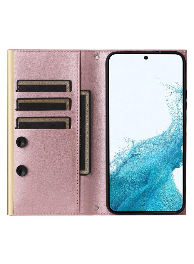 اس-توب جراب هاتف Samsung Galaxy S21 FE 5G Crossbody مصنوع من الجلد بتصميم معيني - Image 3