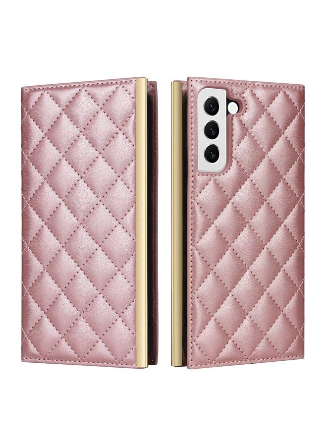 اس-توب جراب هاتف Samsung Galaxy S21 FE 5G Crossbody مصنوع من الجلد بتصميم معيني - Image 2