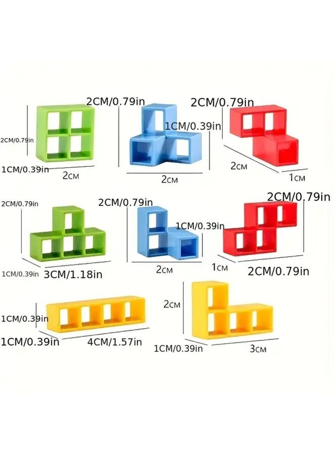 56Pcs Balance Stack Building Game Set Tower Challenge Family Party Board Game Night - Image 3