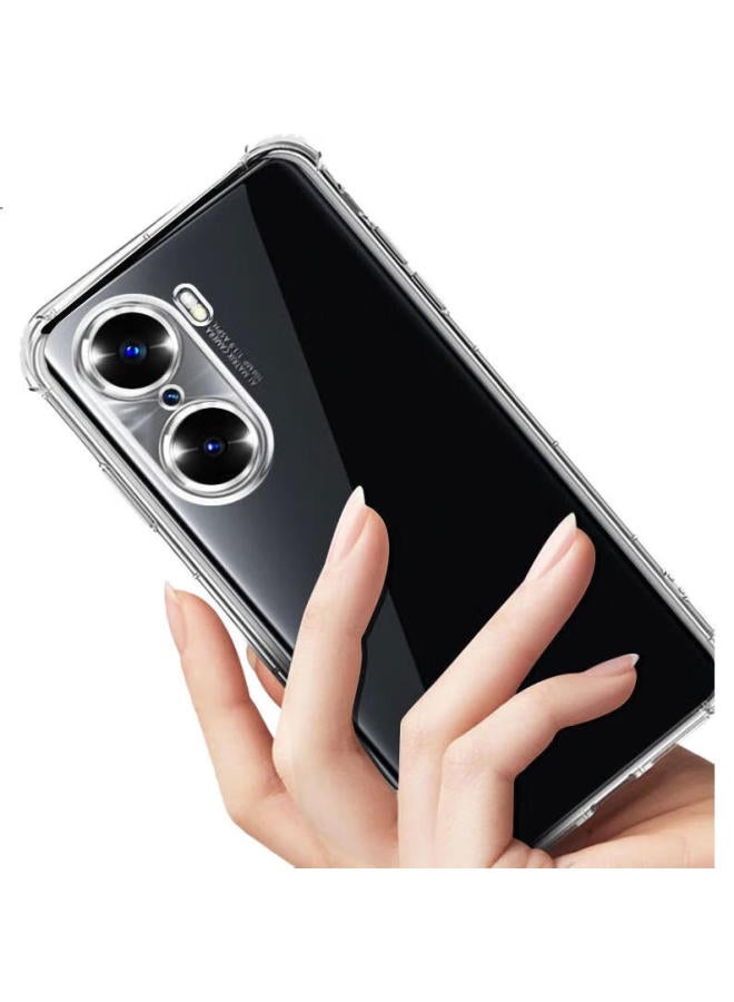 kelleia Kalaio Honor 60 Phone Case, Honor 60 Protective Cover, Full Protection Shockproof Tpu Airbag Soft Case/Protective Case, Transparent, 6.67 Inches - Image 2