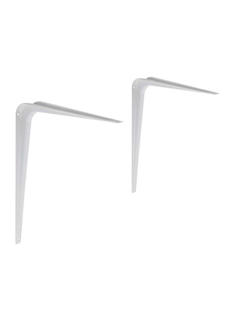 L-Shaped Shelf Bracket Support – Sturdy Wall Mount for Durable Shelving" White - Image 4