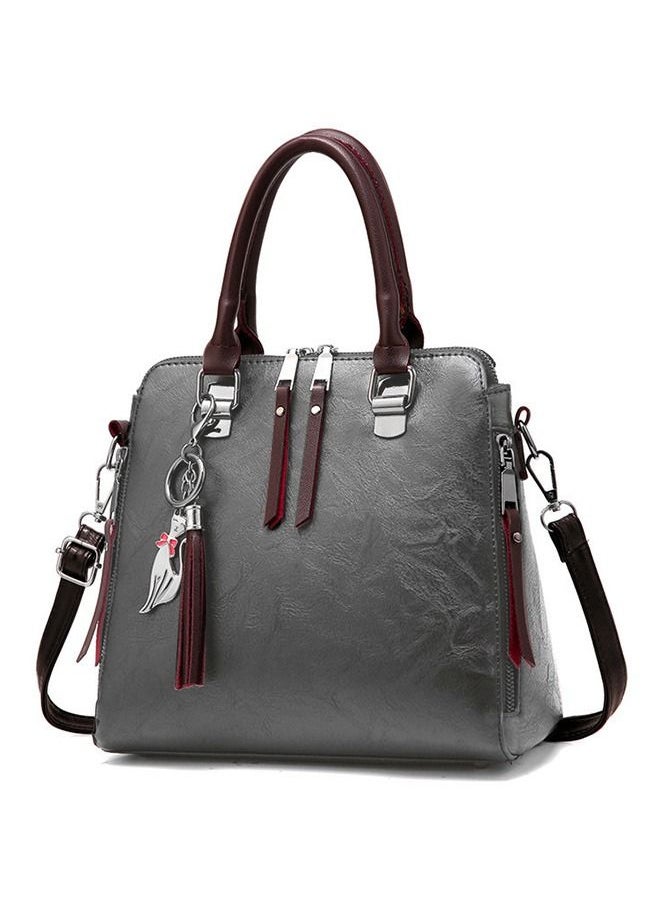 Yolu - Leather Classy Zipper Crossbody Bag Women Leather Satchel Handbag - Image 1