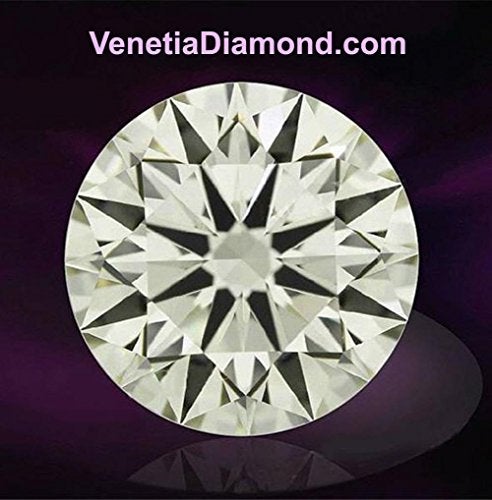 VenetiaDIamond.com Venetia Top Grade Realistic Hearts and Arrows Cut Round Loose NSCD Simulated Diamond 2 Carat 8mm Super Sparkling White Fire cubic zirconia cz LS8mrd - Image 3