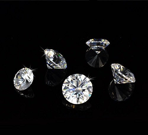 VenetiaDIamond.com Venetia Top Grade Realistic Hearts and Arrows Cut Round Loose NSCD Simulated Diamond 2 Carat 8mm Super Sparkling White Fire cubic zirconia cz LS8mrd - Image 2