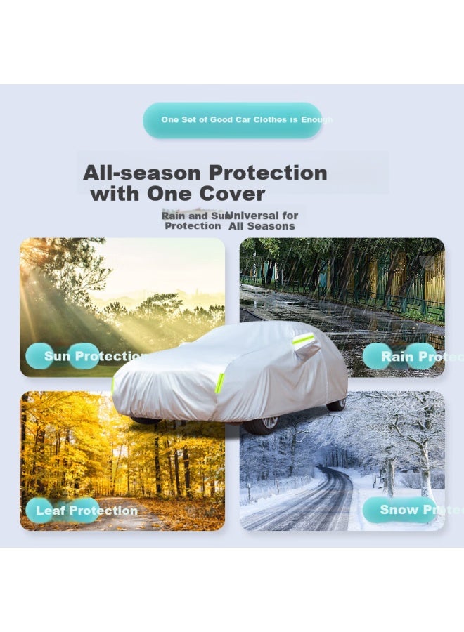 Quanhao Car Cover, Thickened Full Coverage, Suitable For Changan Cs75, Volkswagen Tiguan L, Byd Song, Crv, Audi Q5, Camouflage Yl - Image 2