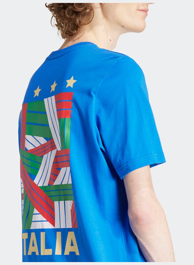 Adidas Italy Football Fan Graphic T-Shirt - Image 5