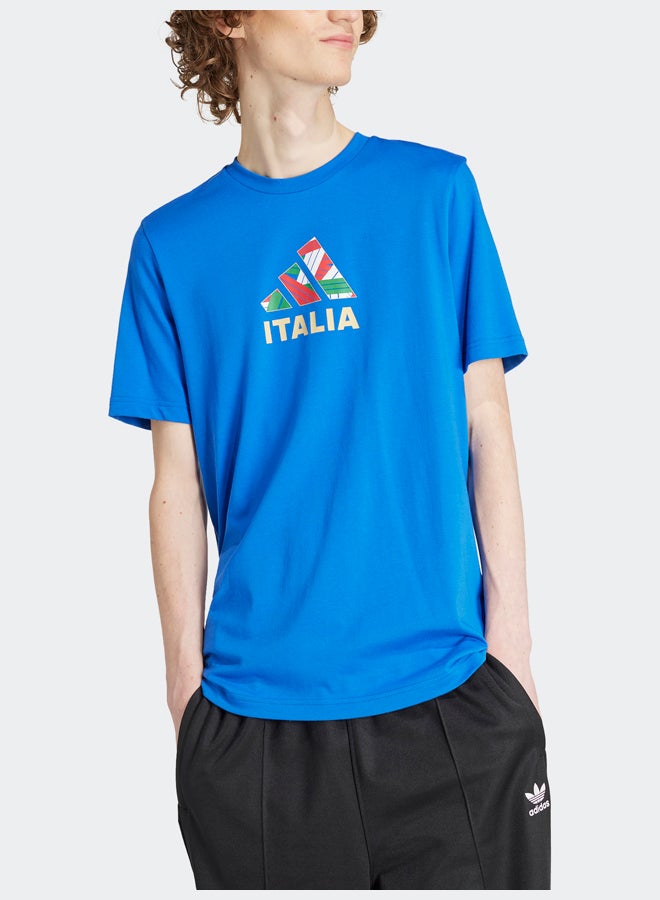 Adidas Italy Football Fan Graphic T-Shirt - Image 2