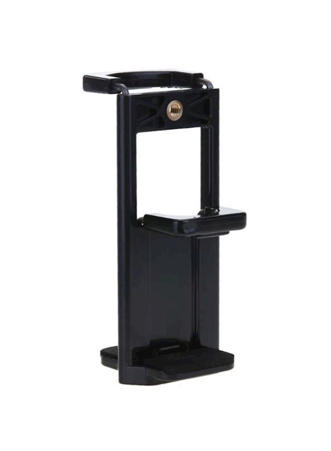 NIBEMINENT Tripod Mount Cell Phone Tablet Holder For iPhone 8 Plus/7 X/iPad Mini Pro Black  - Image 1