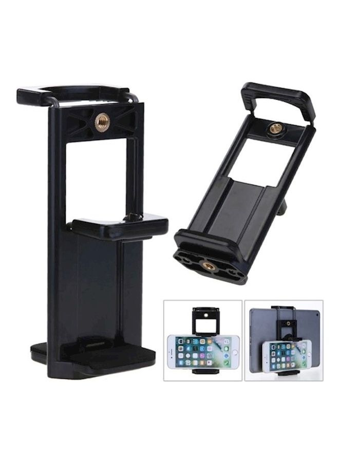 NIBEMINENT Tripod Mount Cell Phone Tablet Holder For iPhone 8 Plus/7 X/iPad Mini Pro Black  - Image 5