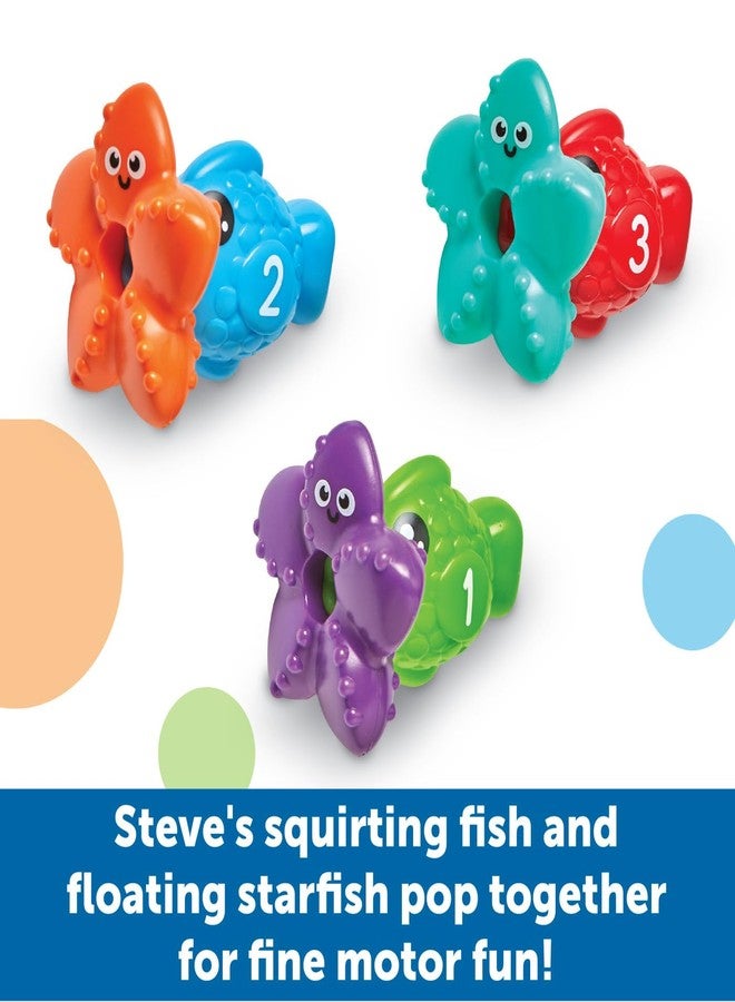Learning Resources Steve the Scoop & Splash Shark, 7 Pieces, Ages 18 Months+, Toddler Bathtub Toys, Pool Activities for Boys and Girls, Water Games - Image 2
