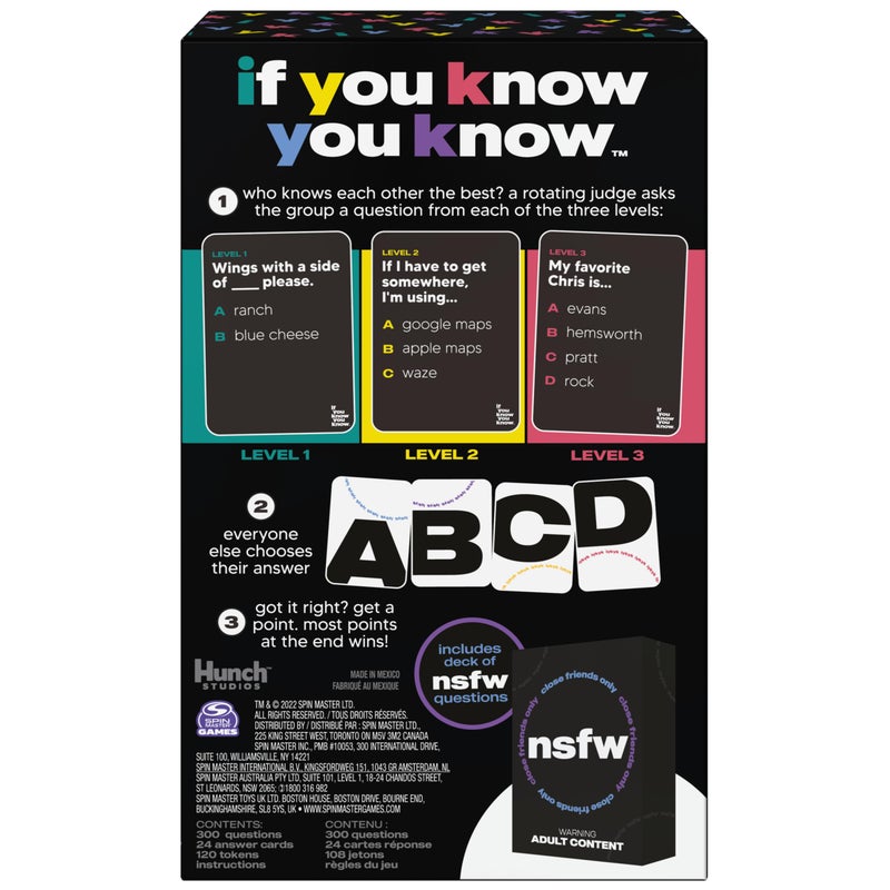 Spin Master Games, If You Know You Know IYKYK Card Game, Adult Party Game for Bachelorette Parties, College, Birthday, for Adults & Teens Ages 18+ - Image 4