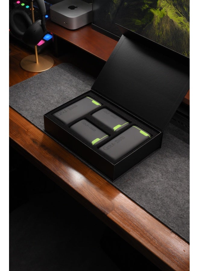 Goui 10000 mAh & 20000 mAh (Pack of 2 each) Kigo Power Bank Portable Charger – Simultaneous Charging for Smartphones, Tablets, Gaming Devices, Bluetooth & More – Compact, Travel-Friendly Design for On-the-Go Power Anywhere - Black Black - Image 2