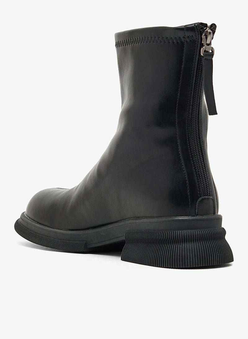 ايلا بوت تشيلسي بكعب منصة بتطريز غرزة - Image 3