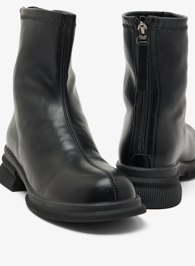 ايلا بوت تشيلسي بكعب منصة بتطريز غرزة - Image 4