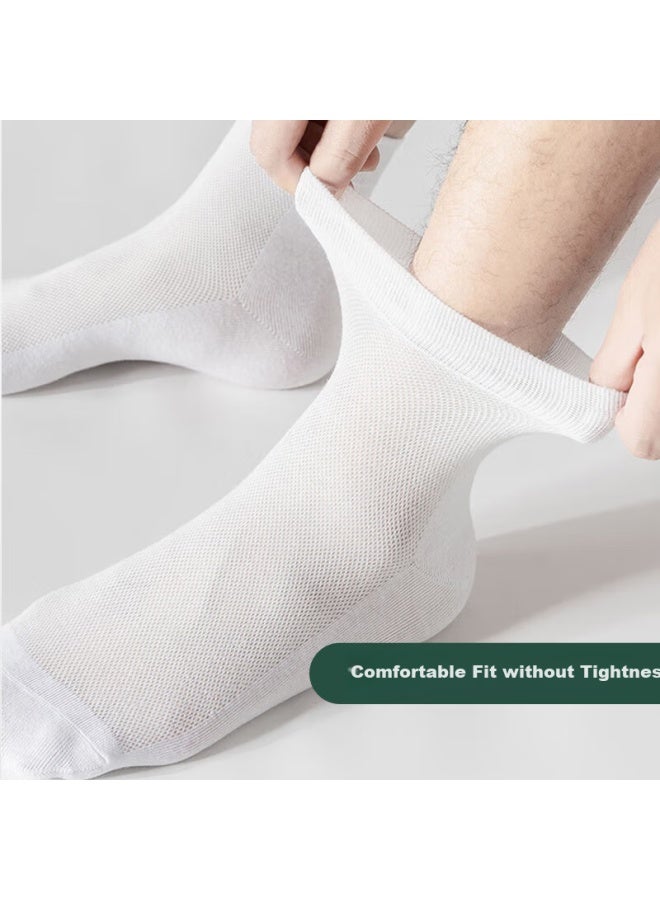 Cotton weapons Cotton Men's Short Socks 7a Grade Antibacterial Deodorant Black And White Socks Ai Grass Aromatherapy Socks - Image 2