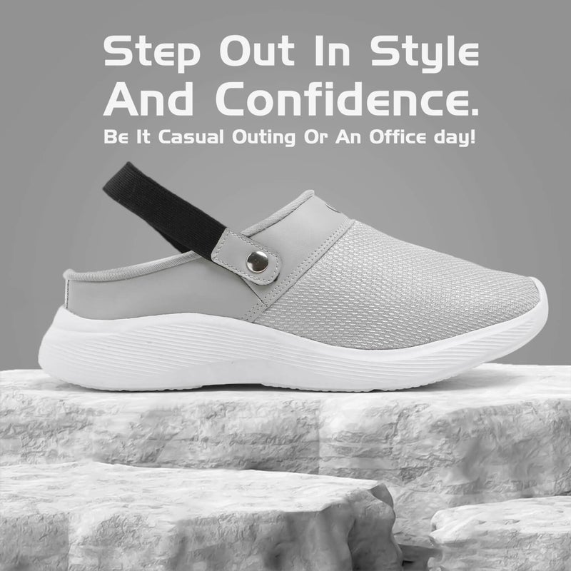 Face أحذية صيفية رمادية فاتحة للرجال - Image 4