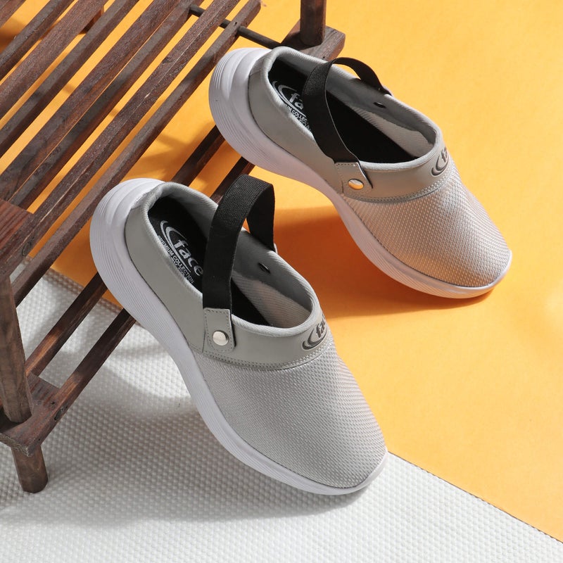 Face أحذية صيفية رمادية فاتحة للرجال - Image 1