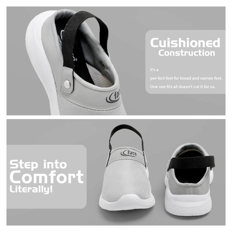 Face أحذية صيفية رمادية فاتحة للرجال - Image 3