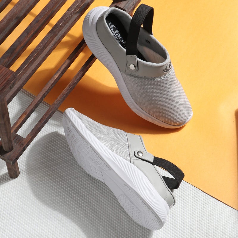 Face أحذية صيفية رمادية فاتحة للرجال - Image 2