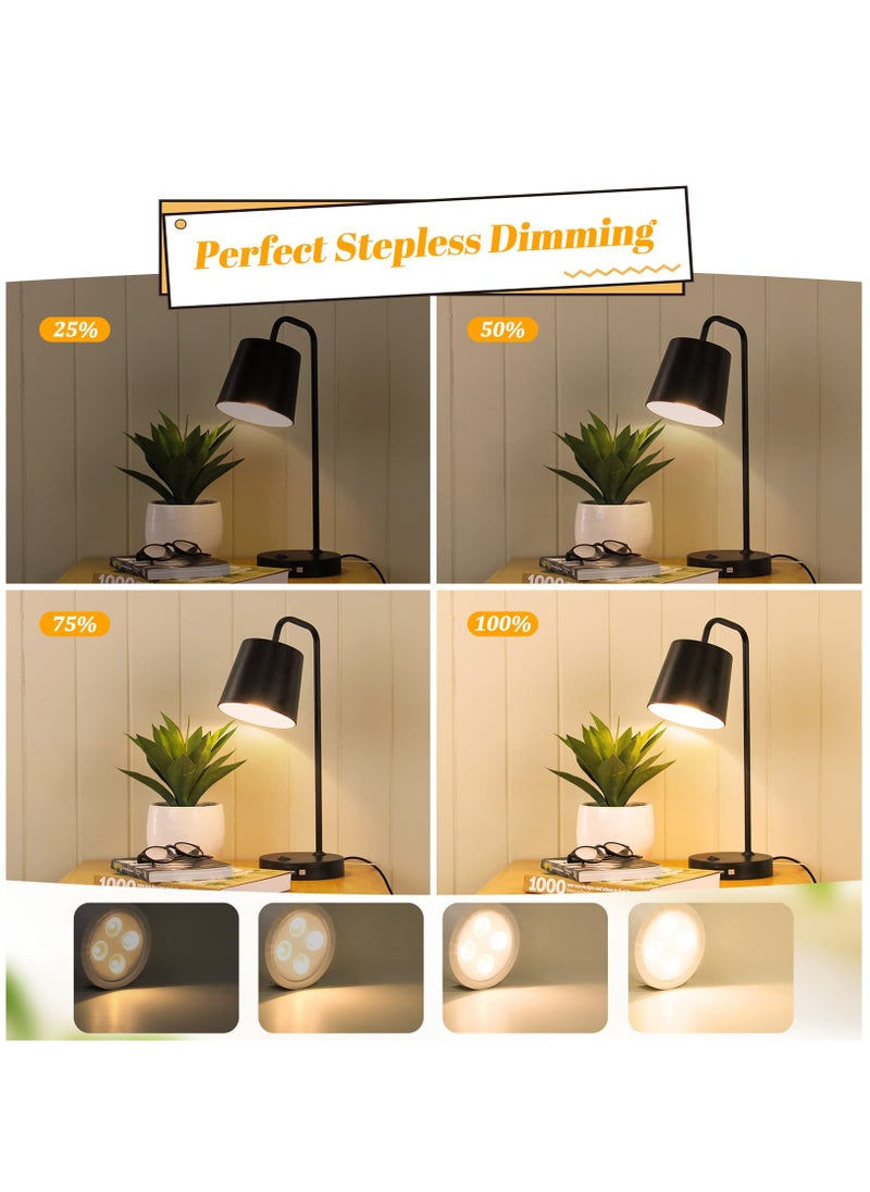 Arabest - Battery Operated Light Bulb for Lamps Screw in LED Puck Lights with Remote Replacement AA Battery Powered Wireless Dimmable Timer Light Bulb with E26 Socket for Non Electric Wall Sconce(Pack of 1) - Image 1