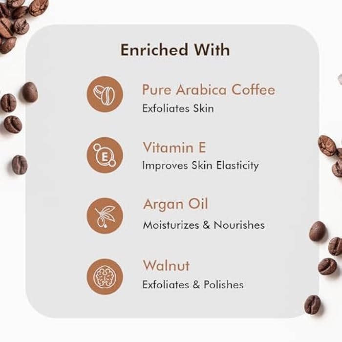 mCaffeine Coffee Exfoliating Face Scrub for Men & Women | Helps in Removing Blackheads, Dead Skin & Whiteheads | With Goodness of Caffeine & Walnut - 100gm - Image 5