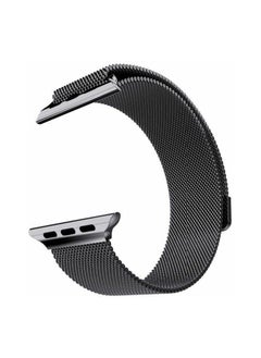 Milanese Loop Watch Band For Apple Black