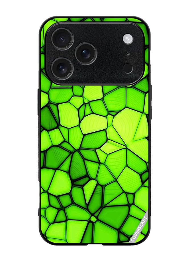 COVERSCART Protective Case Cover For Apple iPhone 17 Pro Max Green Abstract Design Multicolour