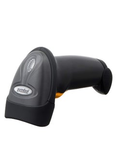 قارئ باركود سلكي محمول باليد LS2208 ثنائي الأبعاد 1D، أسود، USB – ماسح ضوئي سريع
